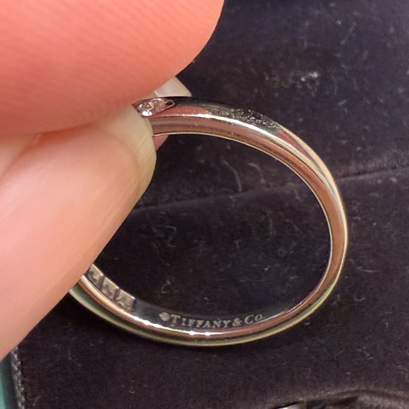 Tiffany & Co. Half Circle Platinum Diamond Band - Picture 6 of 10